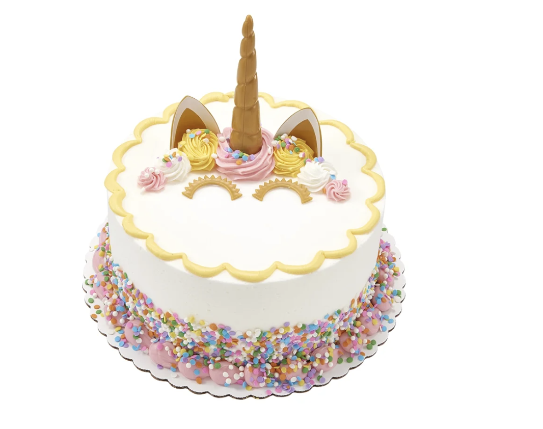 unicorn round cake